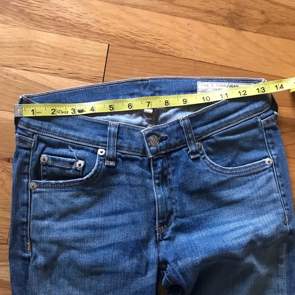 Rag & Bone Mid Rise Skinny Carmine Distressed Jean - Picture 7 of 7